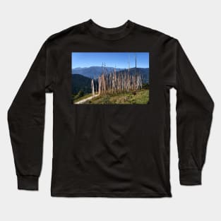 On the Road in Bhutan Long Sleeve T-Shirt